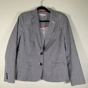 Charter Club Blazer Women’s 14 Striped Jacket Business Casual